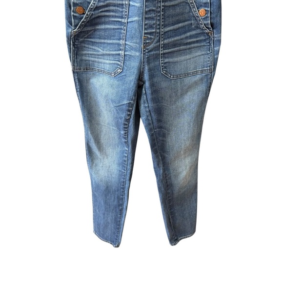 Madewell Medium Wash Denim Overalls Size Small Skinny Casual Boho Style# F077 - Picture 5 of 9